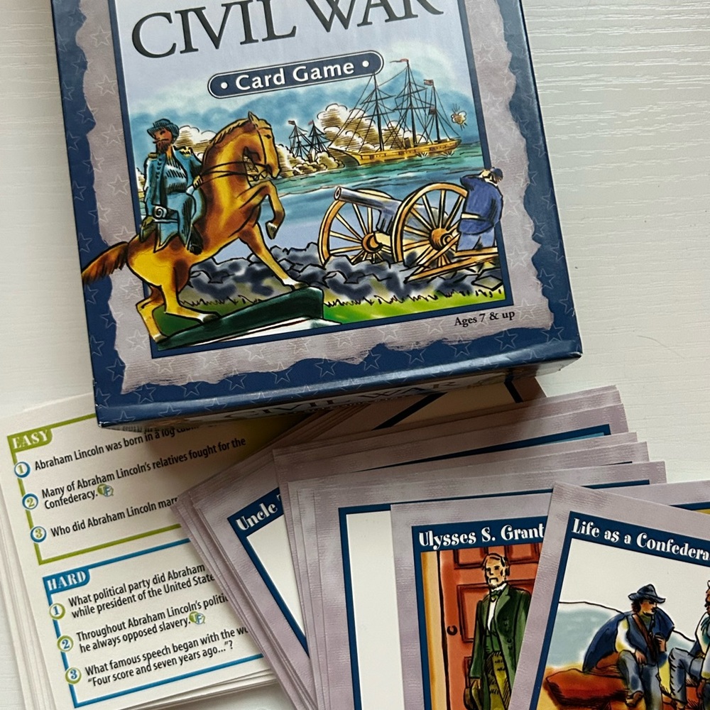 Professor Noggins Civil War Card Game Ages 7+‎ Learning Family Fun Travel - Picture 2 of 2